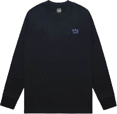 Classic Crown Long Sleeve Tee Navy