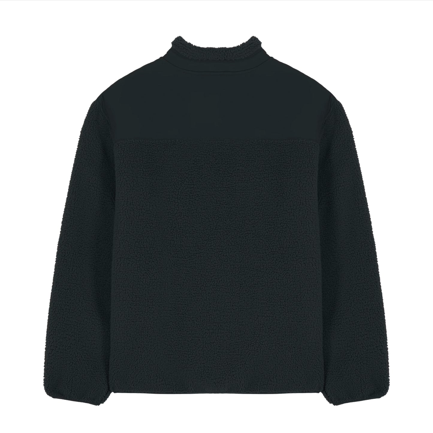 Zip through Sherpa Jacket Black