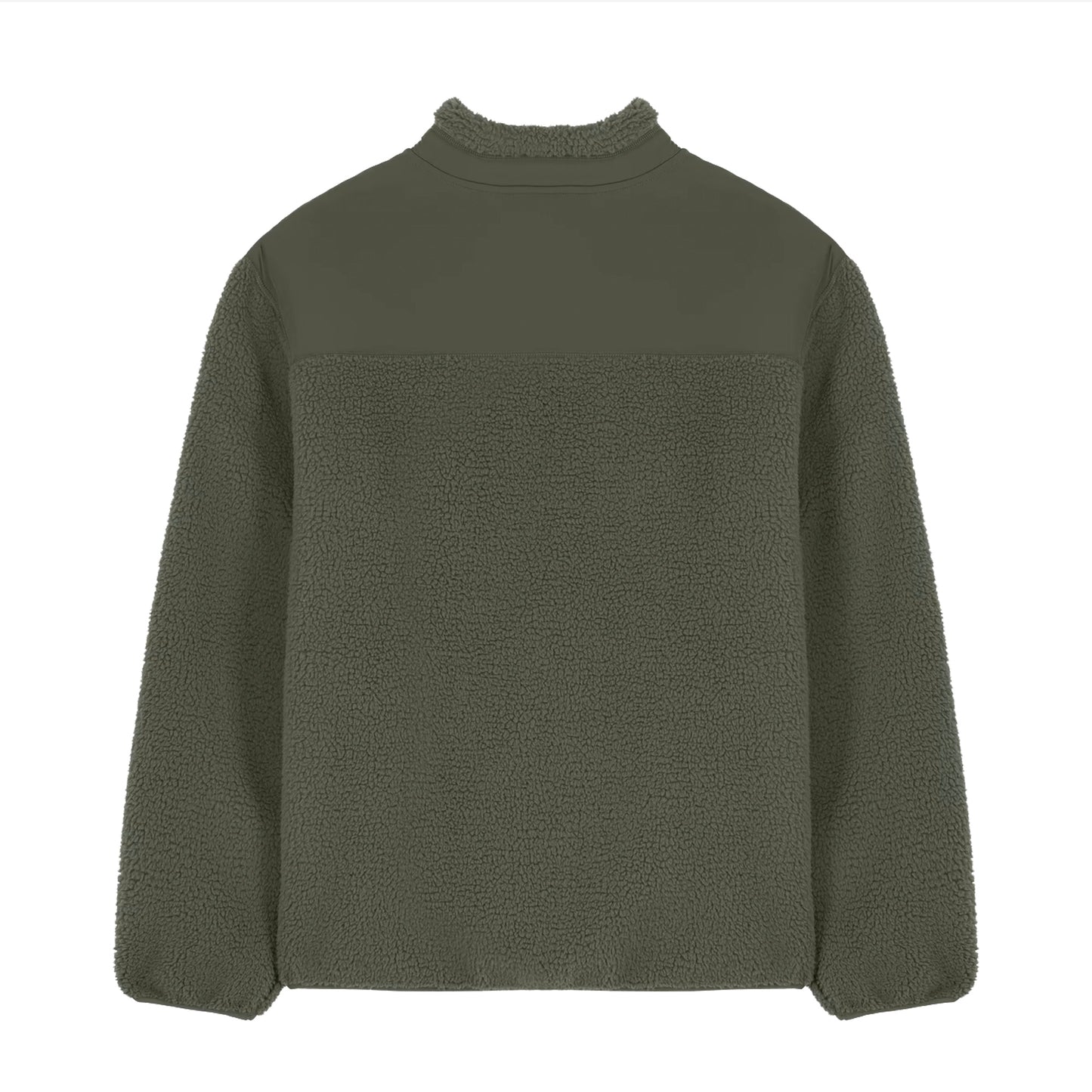 Zip through Sherpa Jacket Khaki