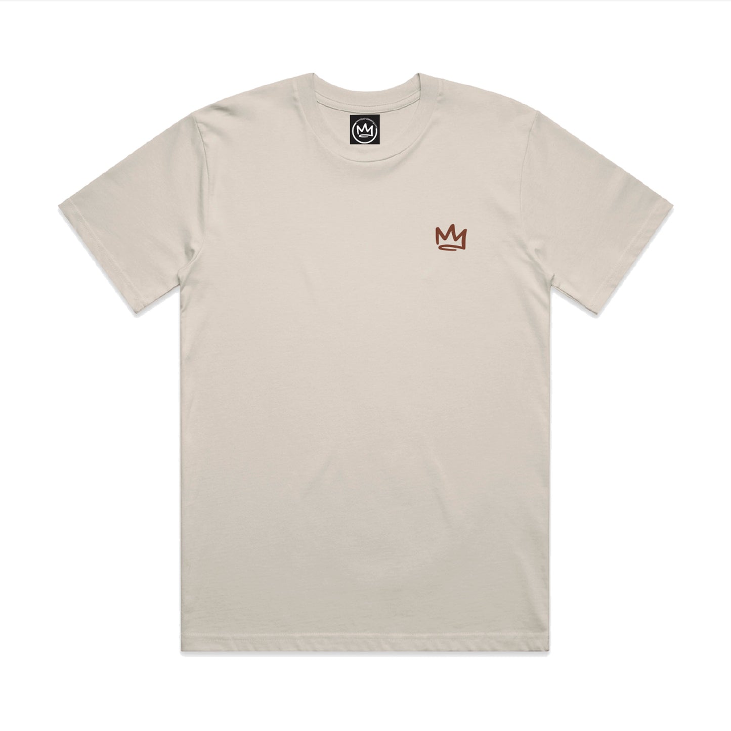 Classic Crown Tee Oat Milk - 5cm Shorter