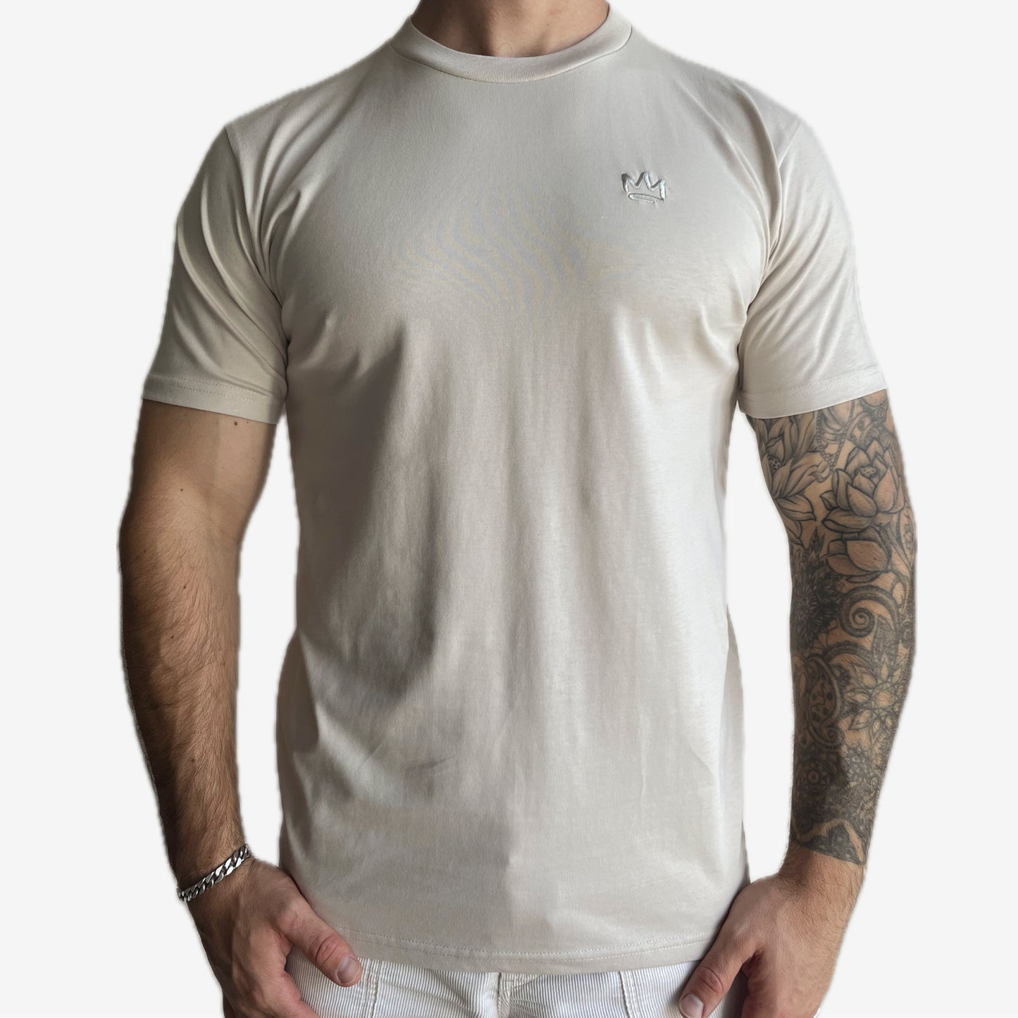 Classic Crown Tee Oat Milk