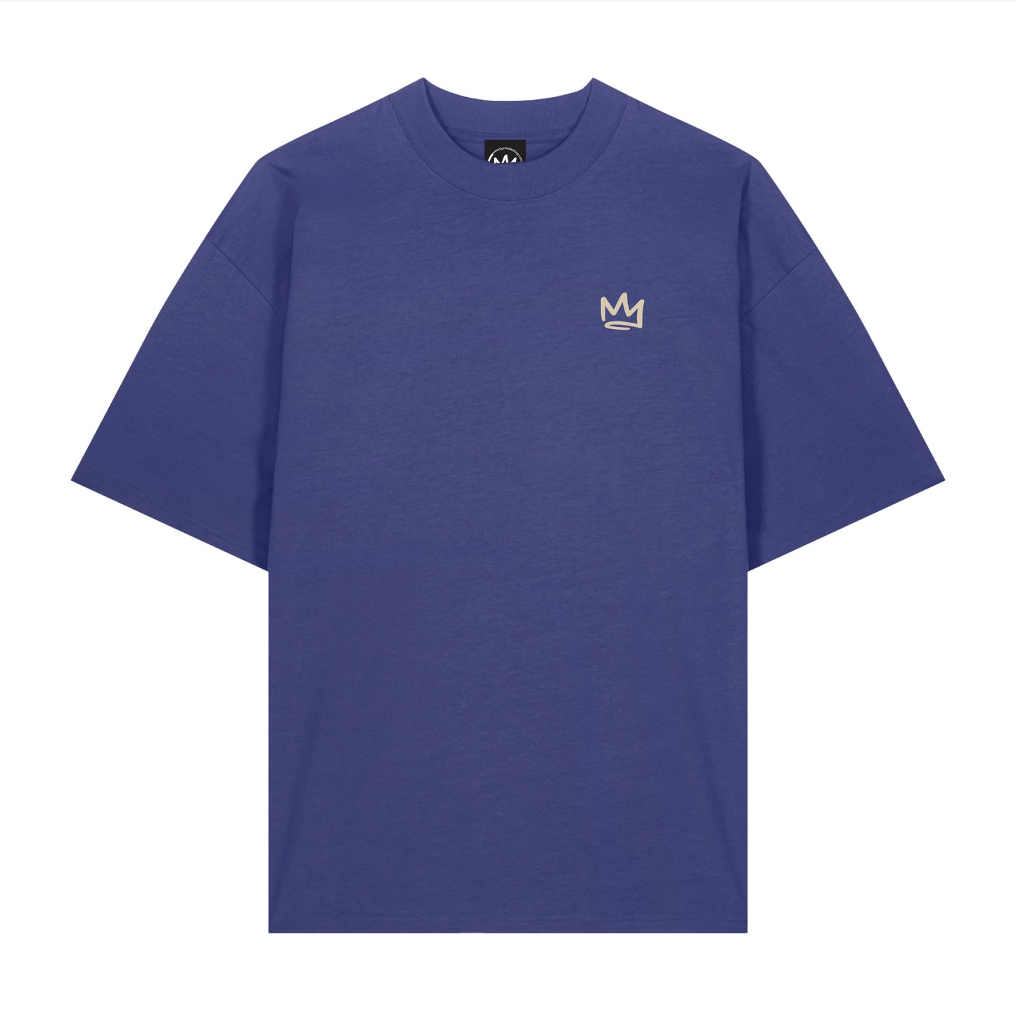 Oversized High neck Classic Tee Purple Sky