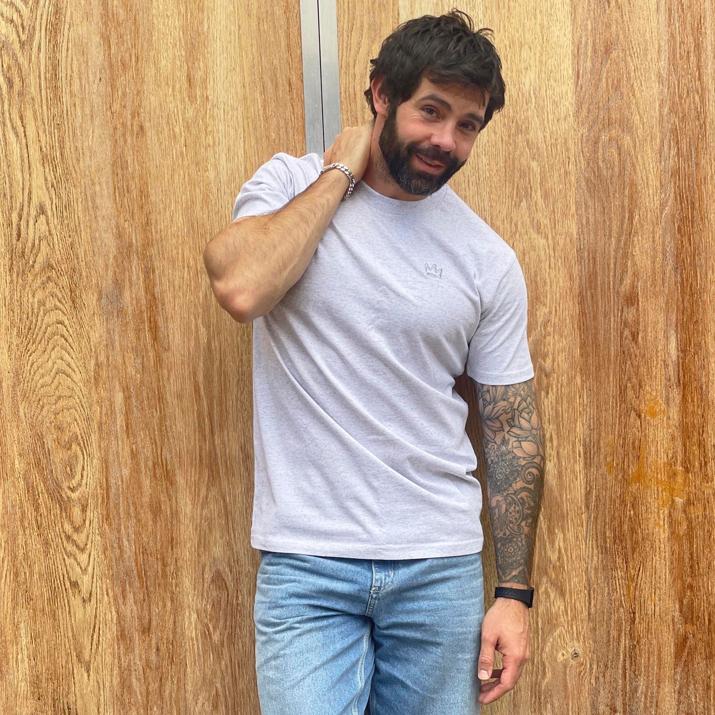 Classic Crown Tee White Noise