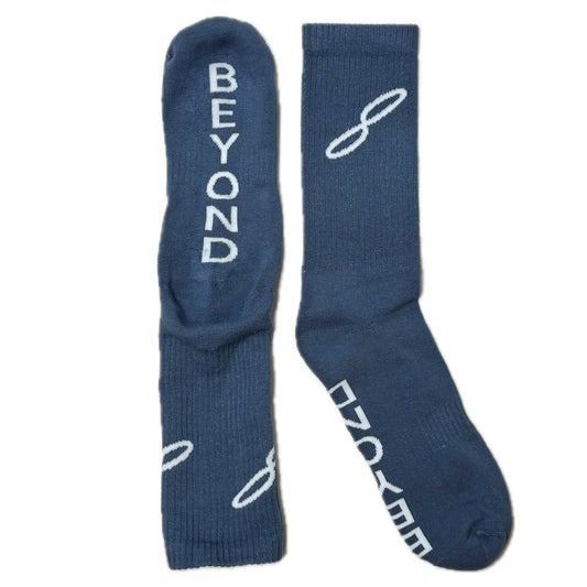 Beyond Your Physical Athletic sport socks Blue