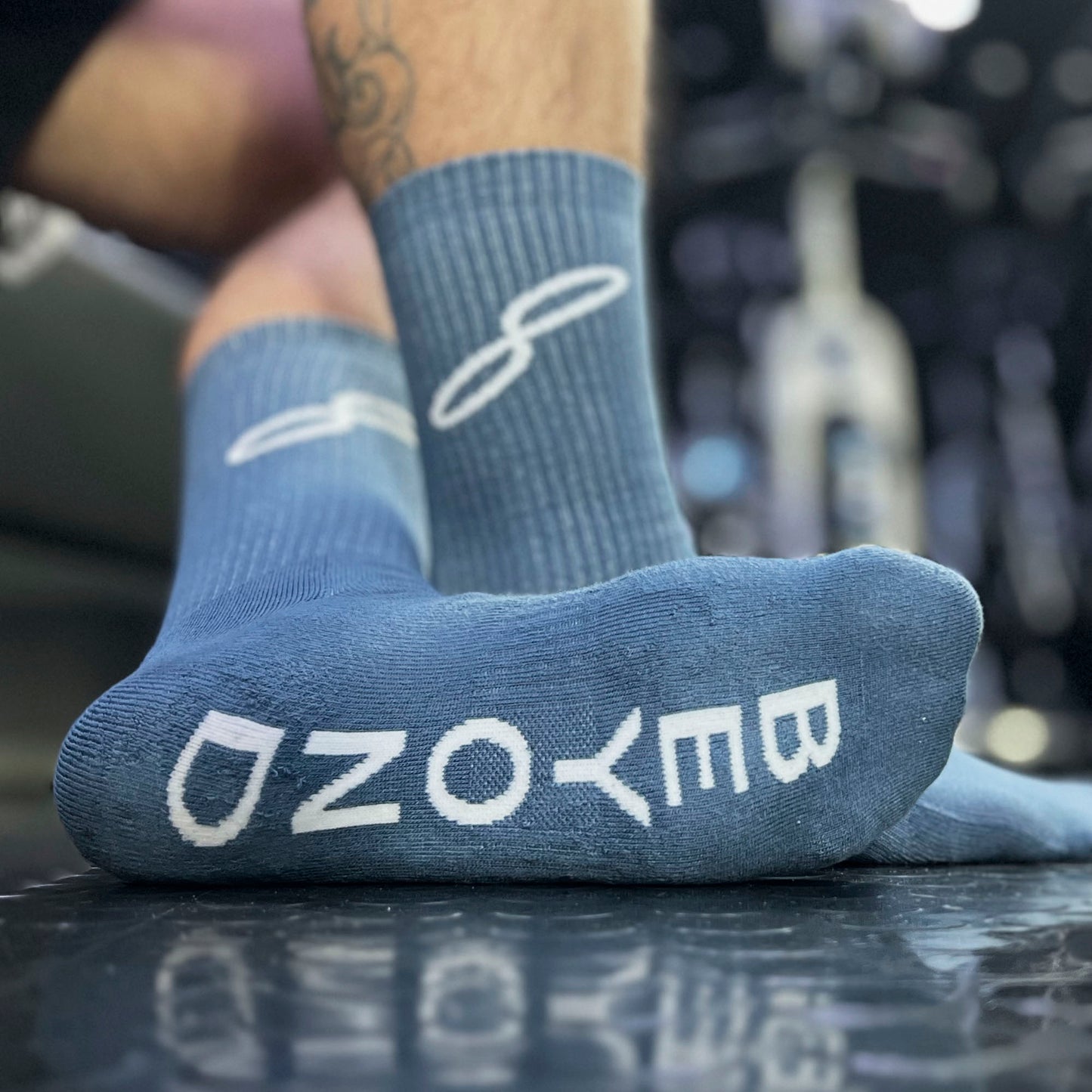 Beyond Your Physical Athletic sport socks Blue