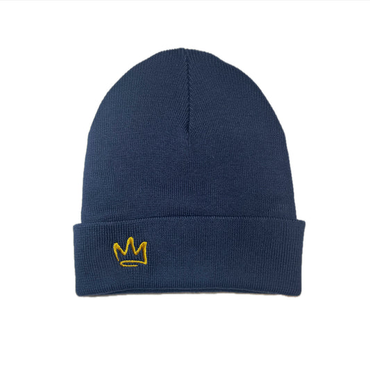 Cotton Knit Beanie Navy