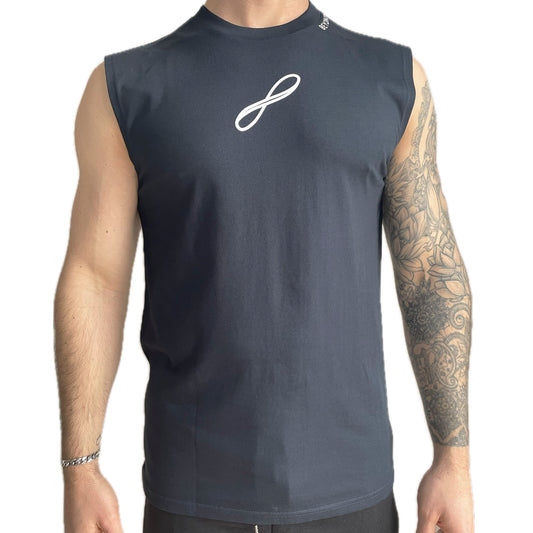 Beyond Your Physical Work Out Tank Navy