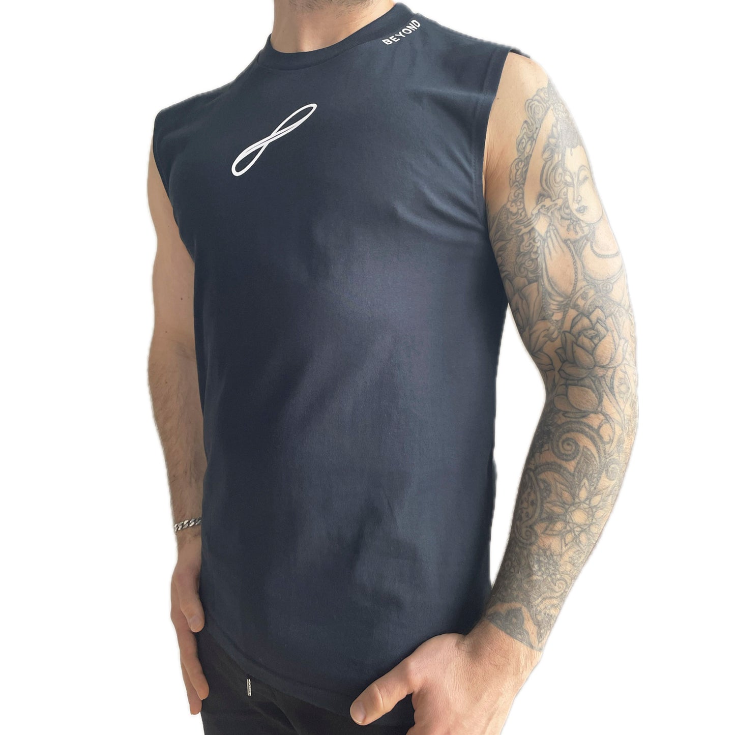 Beyond Your Physical Work Out Tank Navy