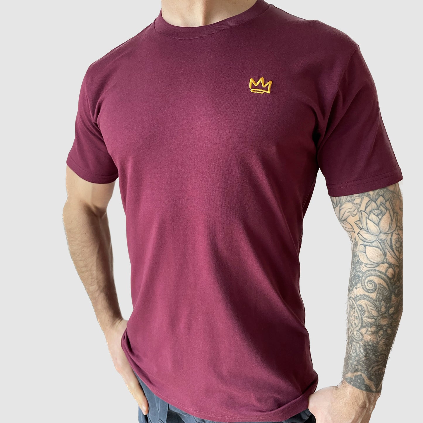 Classic Crown Tee Burgundy