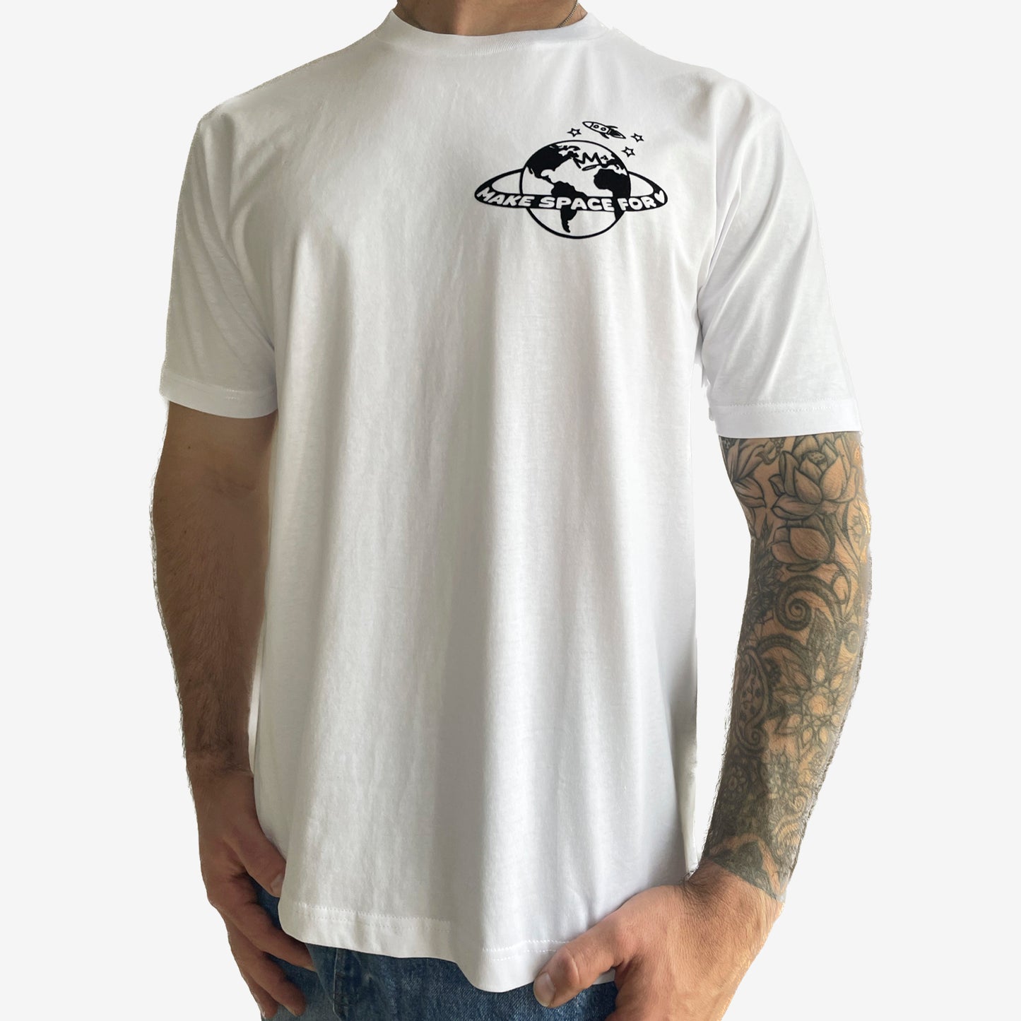 Make Space for Love Relaxed Fit Tee White