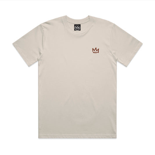 Classic Crown Tee Oat Milk - 5cm Shorter