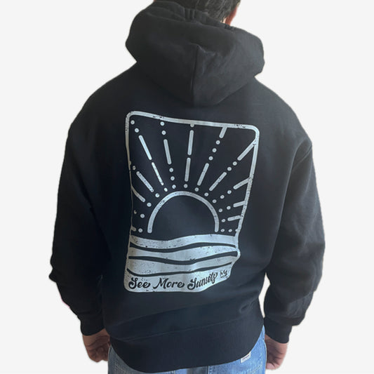 See More Sunsets Oversized Hoodie Black